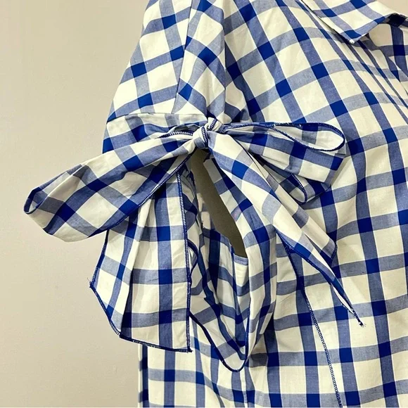 O’2nd Blue Checkered Blouse - Picture 4 of 8